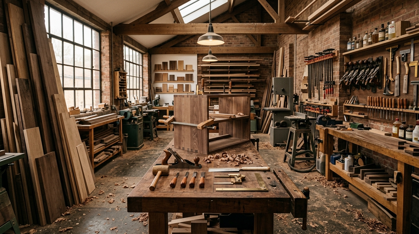Carpentry workshop craftsmanship