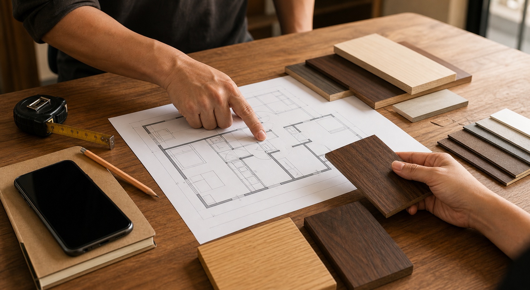 Modern smart kitchen with pull-out pantry systems